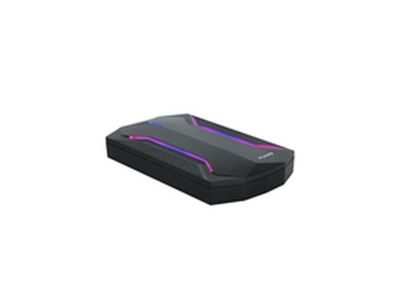 Корпус за твръд диск TooQ TQE-2599RGB Черен USB Микро USB Micro USB B USB 3.2