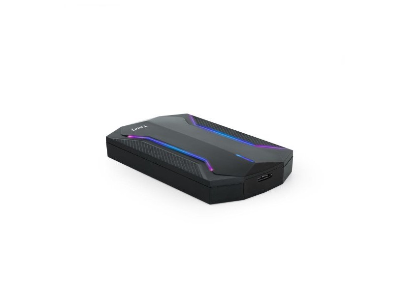 Корпус за твръд диск TooQ TQE-2599RGB Черен USB Микро USB Micro USB B USB 3.2