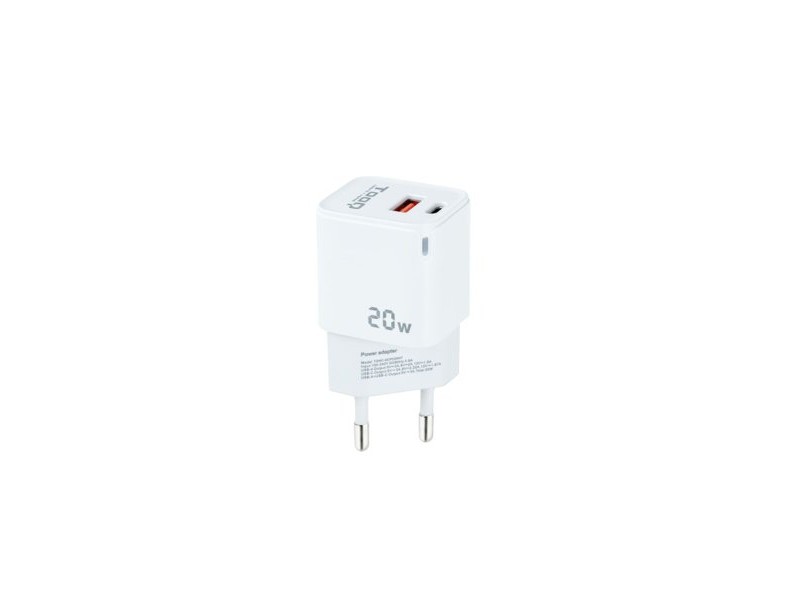 Зарядно за стена TooQ TQWC-QCPD20WT Бял 20 W (1 броя)