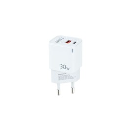 Зарядно за стена TooQ TQWC-GANQCPD30WT Бял 30 W