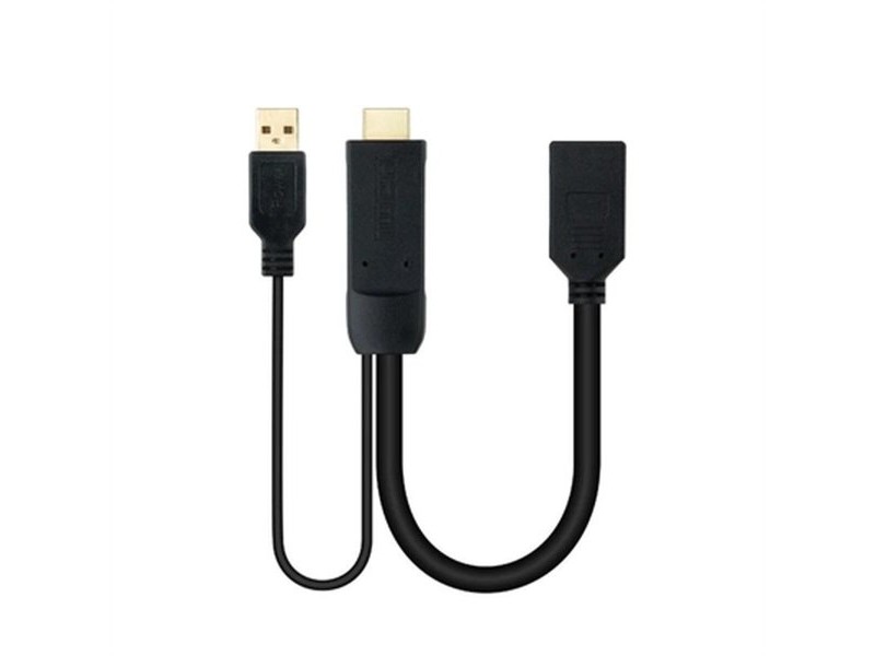 Кабел DisplayPort към HDMI NANOCABLE 10.16.0205 20 cm Черен 4K Ultra HD