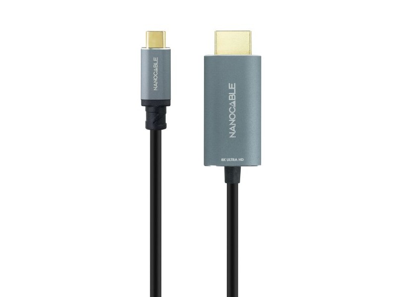 Кабел USB-C към HDMI NANOCABLE 10.15.5162 1,8 m Черен 8K Ultra HD Кабел USB-C към HDMI NANOCABLE 10.15.5162 1,8 m Черен 8K Ultra HD