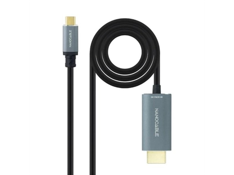 Кабел USB-C към HDMI NANOCABLE 10.15.5162 1,8 m Черен 8K Ultra HD Кабел USB-C към HDMI NANOCABLE 10.15.5162 1,8 m Черен 8K Ultra HD