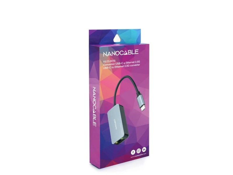 Адаптер за USB-C към DVI NANOCABLE 10.03.0410 Сив