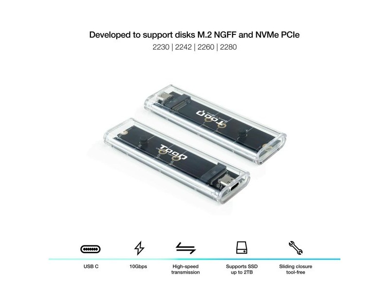 Калъф за твърд диск TooQ TQE-2200