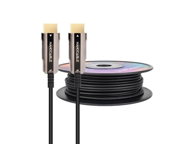 Кабел HDMI NANOCABLE 10.15.2080 80 m Черен 4K Ultra HD 18 Gbps