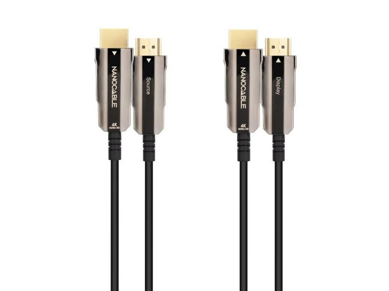 Кабел HDMI NANOCABLE 10.15.2080 80 m Черен 4K Ultra HD 18 Gbps