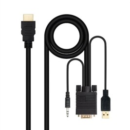 Адаптер за HDMI към VGA с аудио NANOCABLE 10.15.4350 1,8 m Черен