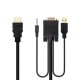 Адаптер за HDMI към VGA с аудио NANOCABLE 10.15.4350 1,8 m Черен