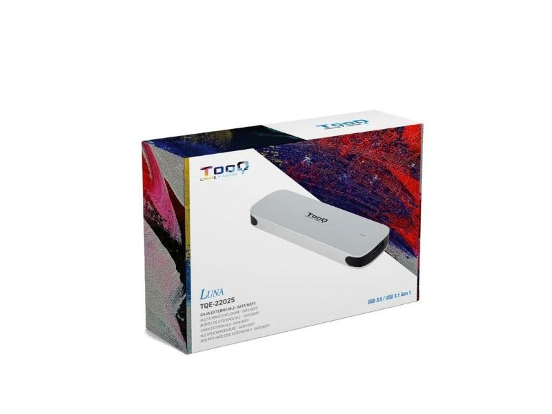 Външна кутия TooQ TQE-2202S Сребрист Стомана