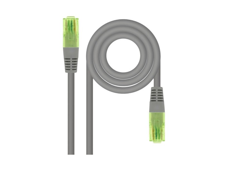 Твърд RJ45 кабел категория 6 UTP NANOCABLE AWG26 Сив 30 m