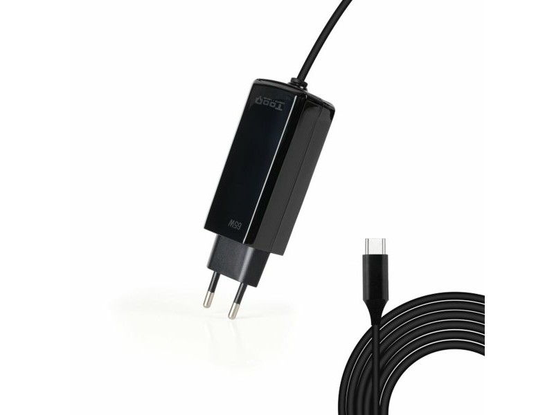 Зарядно за стена TooQ TQLC-USBCGAN65PD-C Черен 65 W