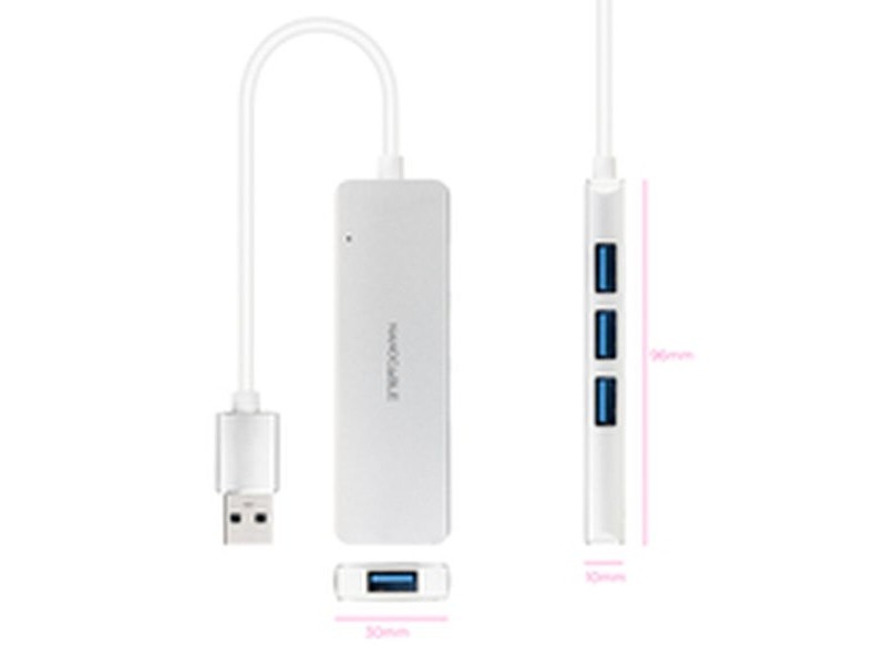 USB извод NANOCABLE 10.16.4602 Сребрист