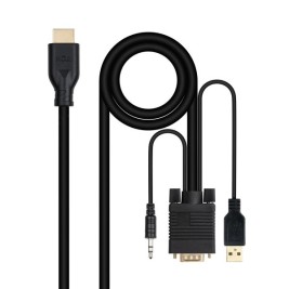 VGA кабел NANOCABLE 10.15.4612 1,8 m Черен