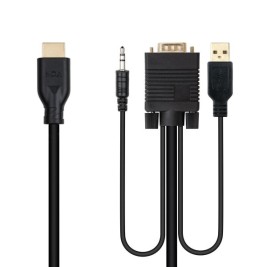 VGA кабел NANOCABLE 10.15.4612 1,8 m Черен