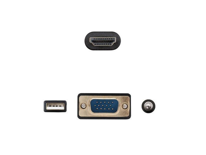 VGA кабел NANOCABLE 10.15.4612 1,8 m Черен