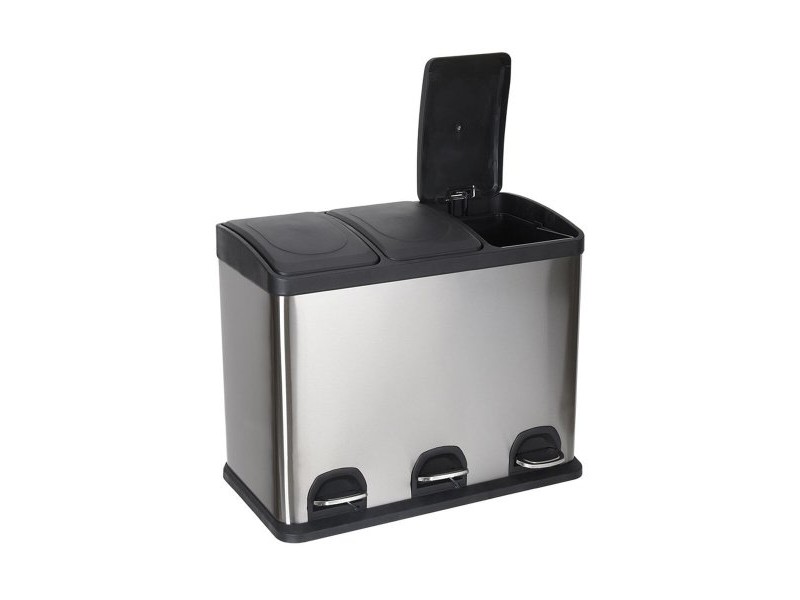 Кошче за Рециклирани Отпадъци Confortime Неръждаема стомана 45 L