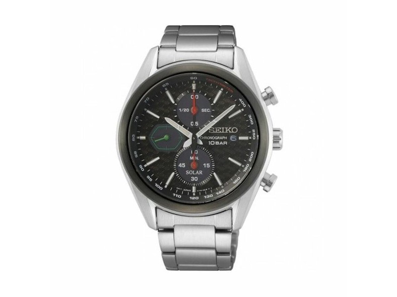 Мъжки часовник Seiko SSC803P1 Черен Сребрист