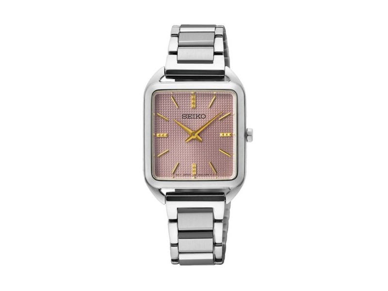Мъжки часовник Seiko SWR077P1 Розов Сребрист