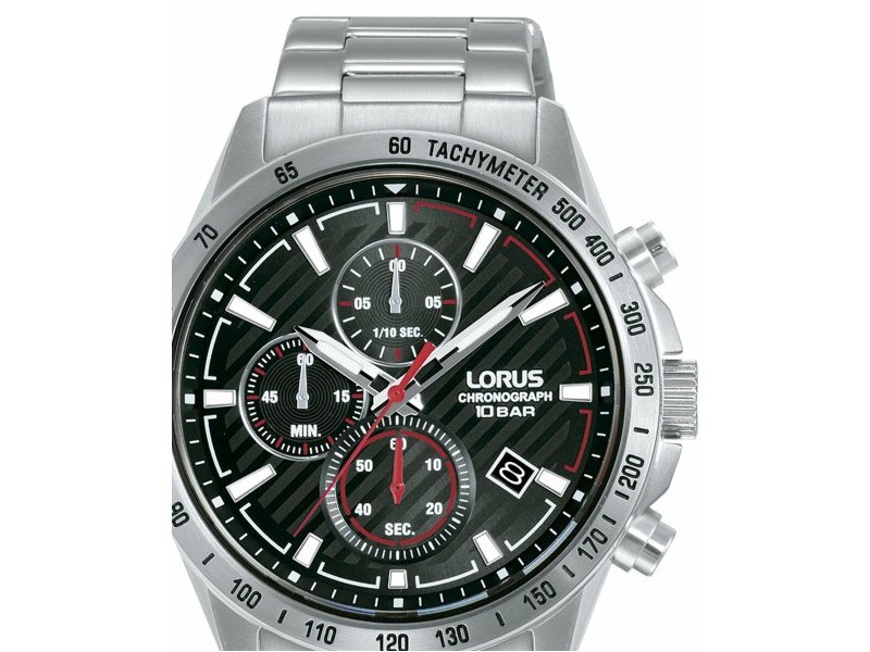 Мъжки часовник Lorus RM391HX9 Черен Сребрист