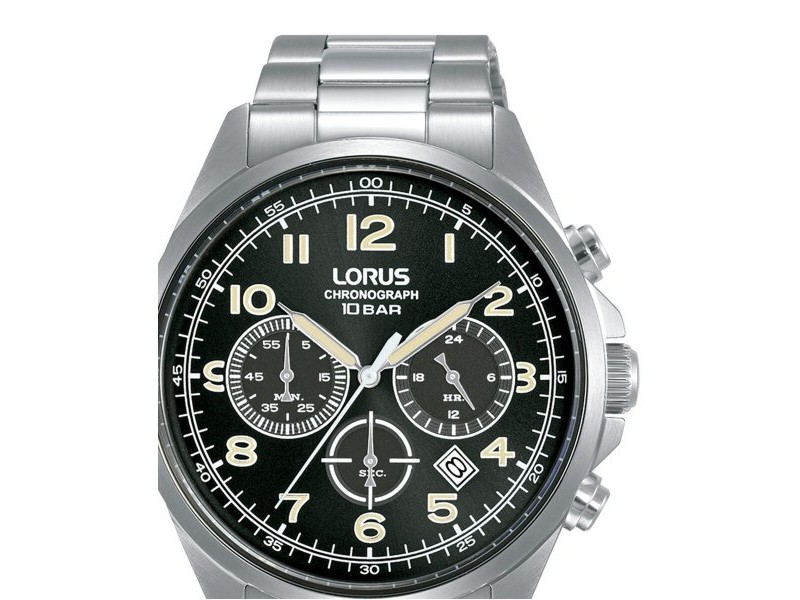 Мъжки часовник Lorus RT303KX9 Черен Сребрист