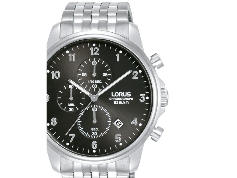 Мъжки часовник Lorus RM335JX9 Черен Сребрист