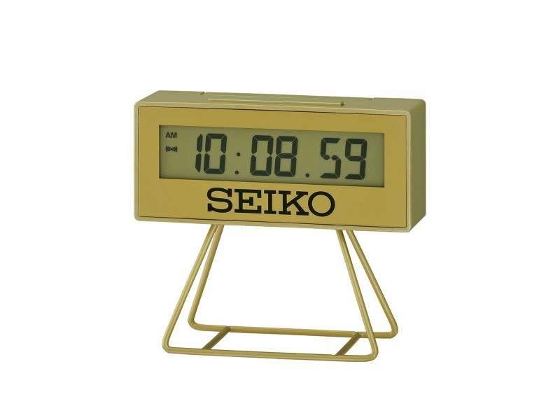 Часовник с аларма Seiko QHL062G Златен