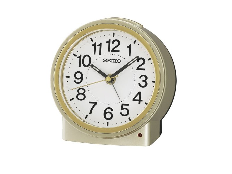 Часовник с аларма Seiko QHE199G Златен