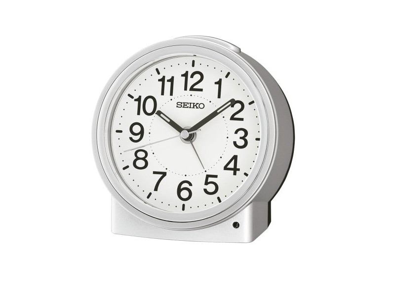 Часовник с аларма Seiko QHE199S Сребрист