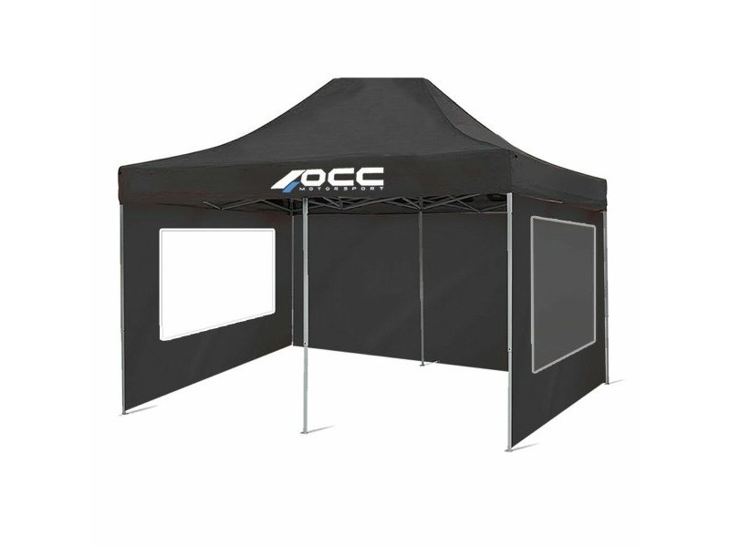 Стена на Палатка OCC Motorsport OCCCARP33 Черен Oxford 420D 6 x 2 m Прозорец