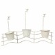 Саксия за парапети Alexandra House Living Бял Желязо 23 x 69 x 95 cm