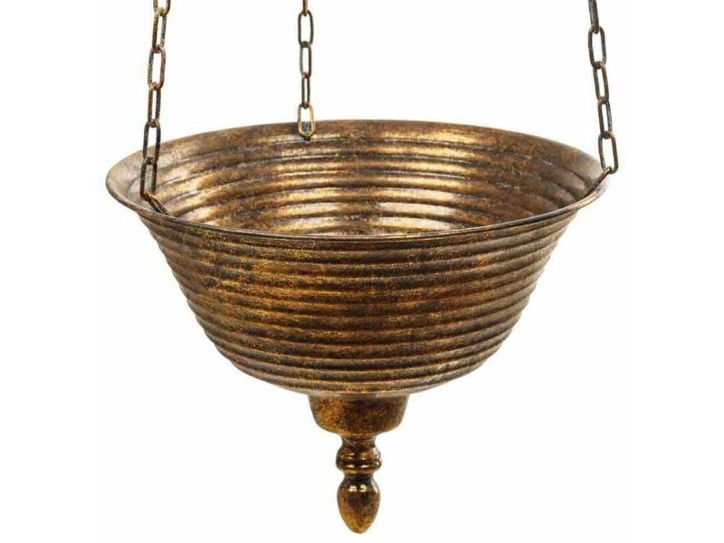 Висяща саксия Alexandra House Living Златен Желязо 33 x 122 x 33 cm