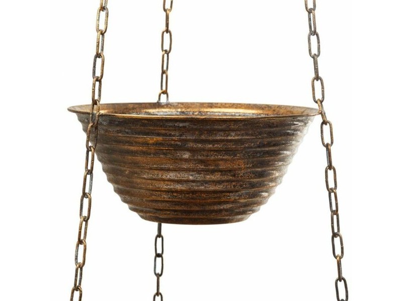 Висяща саксия Alexandra House Living Златен Желязо 33 x 122 x 33 cm