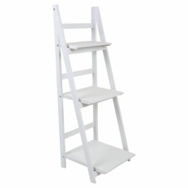 Лавица Alexandra House Living Бял Дърво от пауловния Дървен MDF 38 x 115 x 41 cm Стълба