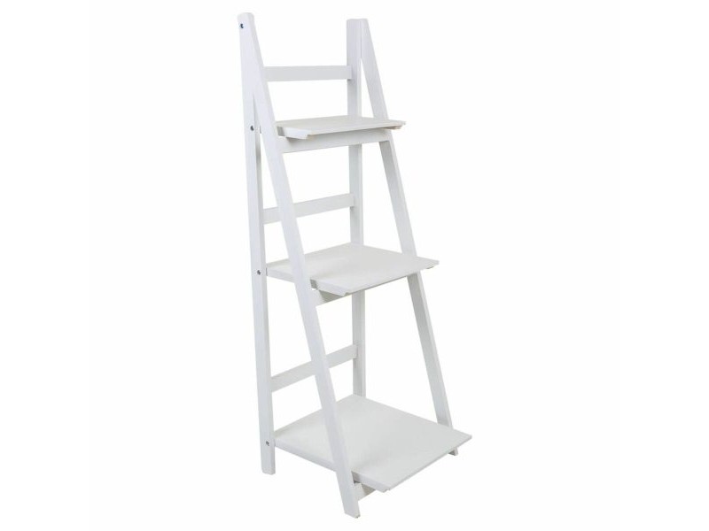 Лавица Alexandra House Living Бял Дърво от пауловния Дървен MDF 38 x 115 x 41 cm Стълба