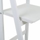 Лавица Alexandra House Living Бял Дърво от пауловния Дървен MDF 38 x 115 x 41 cm Стълба