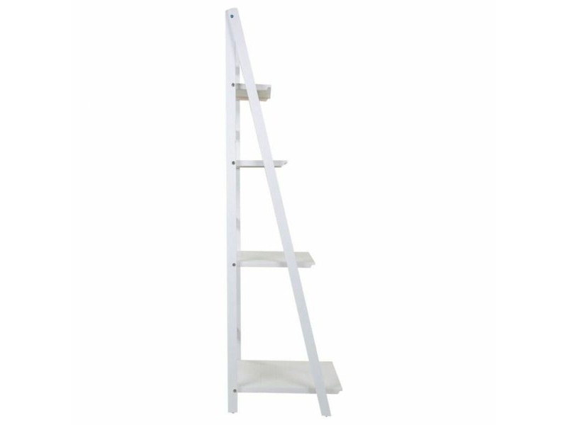 Лавица Alexandra House Living Бял Дърво от пауловния Дървен MDF 38 x 150 x 41 cm Стълба