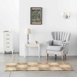 Килим Alexandra House Living Естествен 180 x 90 cm Квадратен