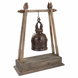 Звънец Alexandra House Living Кафяв Мед Дървен Въже Желязо 16 x 72 x 48 cm