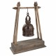 Звънец Alexandra House Living Кафяв Мед Дървен Въже Желязо 16 x 72 x 48 cm