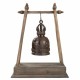 Звънец Alexandra House Living Кафяв Мед Дървен Въже Желязо 16 x 72 x 48 cm