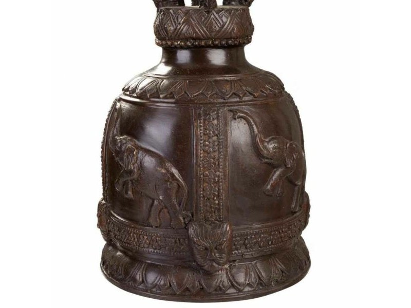 Звънец Alexandra House Living Кафяв Мед Дървен Въже Желязо 16 x 72 x 48 cm