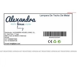 Полилей Alexandra House Living Бял Златен