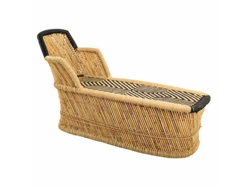 Lamamistool Alexandra House Living Черен Естествен 48 x 78 x 110 cm
