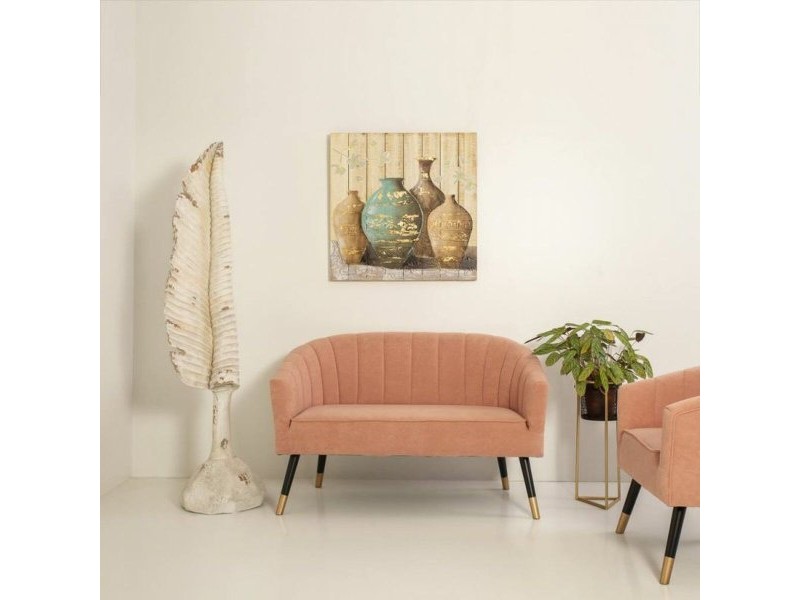 Саксия Alexandra House Living Черен Златен Метал 23 x 60 x 23 cm С опора Саксия Alexandra House Living Черен Златен Метал 23 x 60 x 23 cm С опора