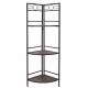 Ъглови Шкафове Alexandra House Living Черен Златен Метал Дървен MDF 36 x 126 x 50 cm
