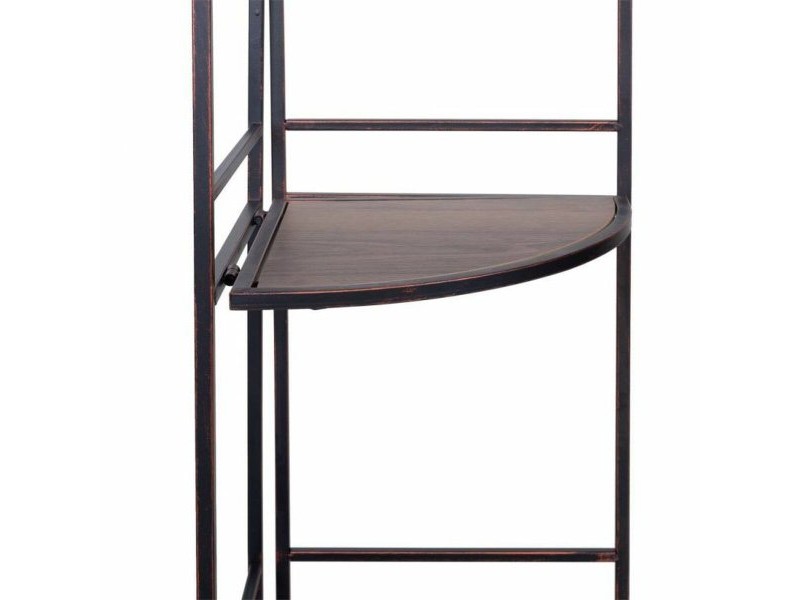 Ъглови Шкафове Alexandra House Living Черен Златен Метал Дървен MDF 36 x 126 x 50 cm