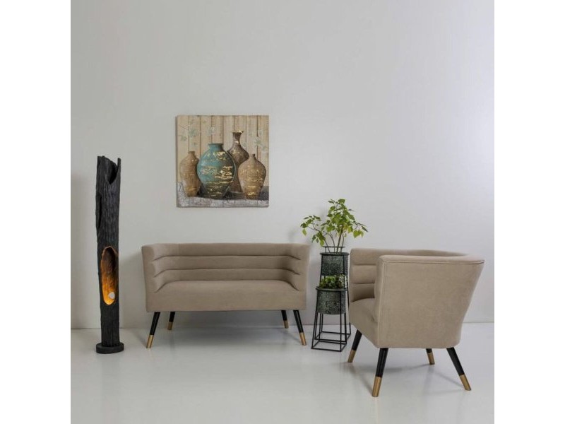 Комплект саксии Alexandra House Living Син Черен Метал 23 x 45 x 23 cm 26 x 70 x 26 cm 2 Части