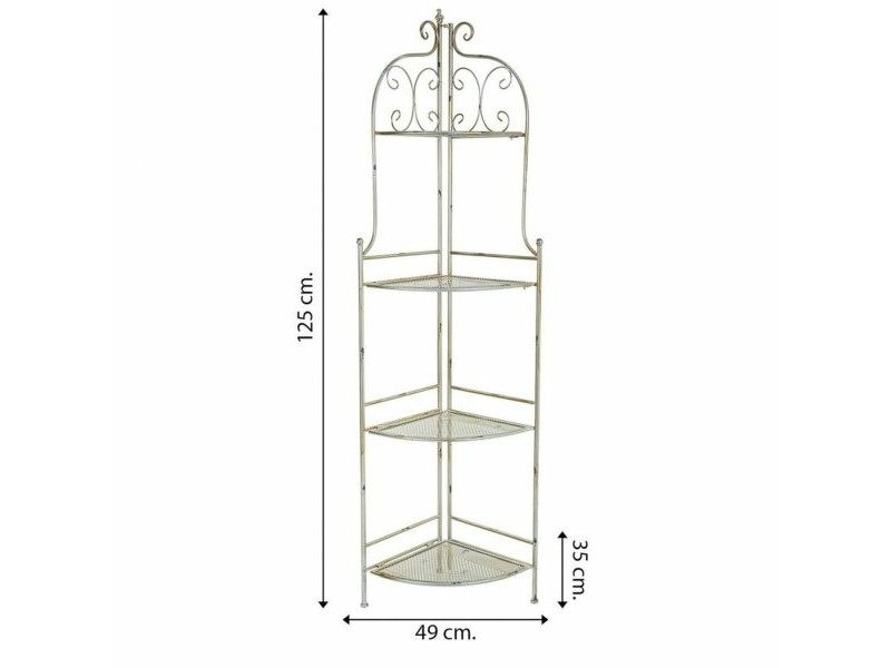 Ъглови Шкафове Alexandra House Living Метал железен 35 x 125 x 49 cm
