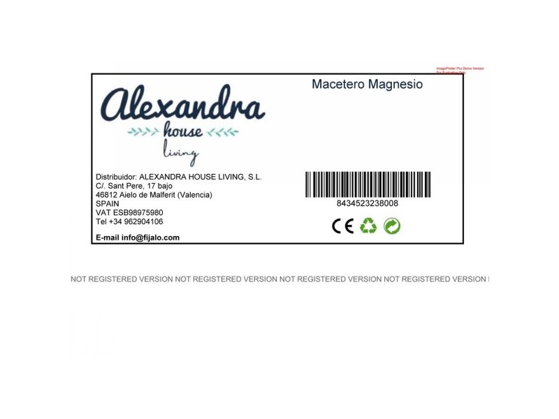 Саксия Alexandra House Living Classic Магнезиев 45 x 16 x 45 cm